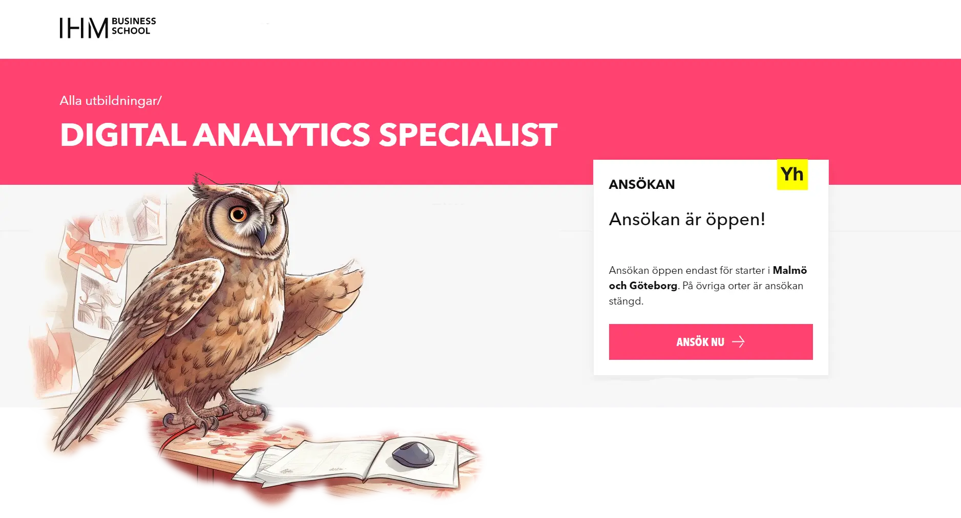 Utbildning digital analtyics specialist göteborg IHM
